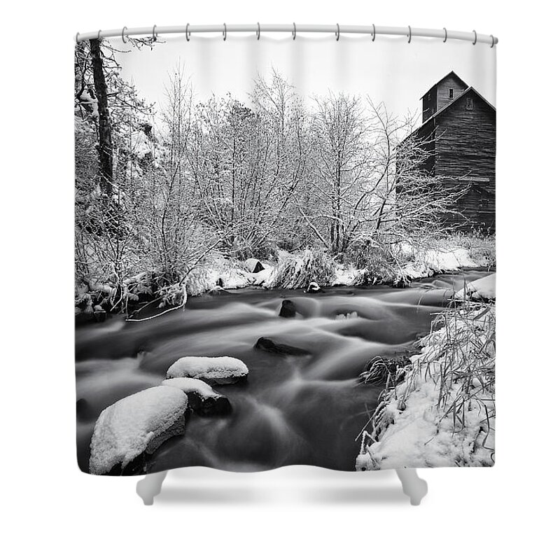 Boyd Shower Curtain featuring the photograph Historic Oregon by Darren White