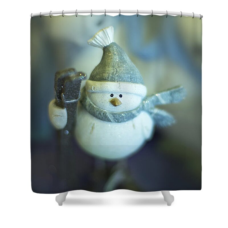 Winter Shower Curtain featuring the photograph Hit The Slopes by Evelina Kremsdorf
