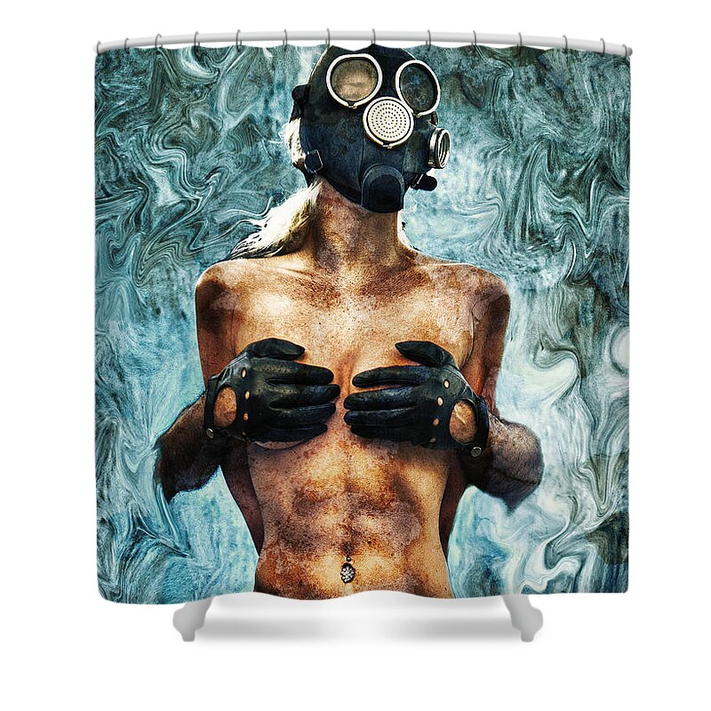 Art Shower Curtain featuring the photograph Hold Me If I M Dying 2 by Stelios Kleanthous