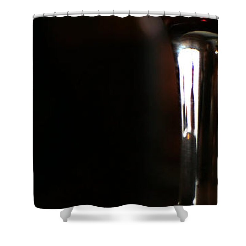 Wine Shower Curtain featuring the photograph Holiday Cheer by Linda Shafer