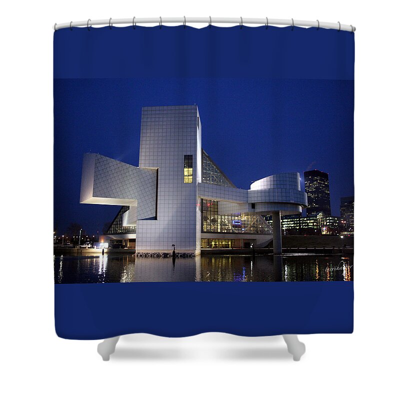 Cle Shower Curtain featuring the photograph Home of Rock 'n Roll by Terri Harper