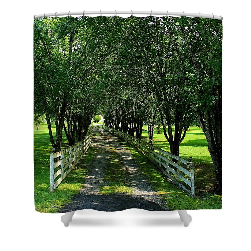 Driveway Shower Curtain featuring the photograph Home Run 2 by Reid Callaway
