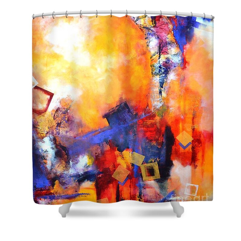 Acrylic Shower Curtain featuring the painting Hope by Betty M M Wong