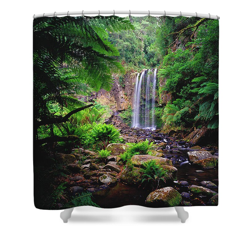 Scenics Shower Curtain featuring the photograph Hopetoun Falls by Richard I'anson