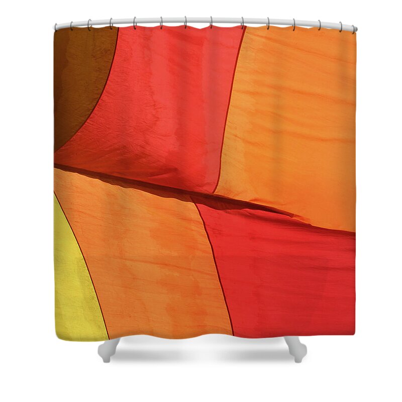 Balloon Shower Curtain featuring the photograph Hot Air Balloon by Art Block Collections