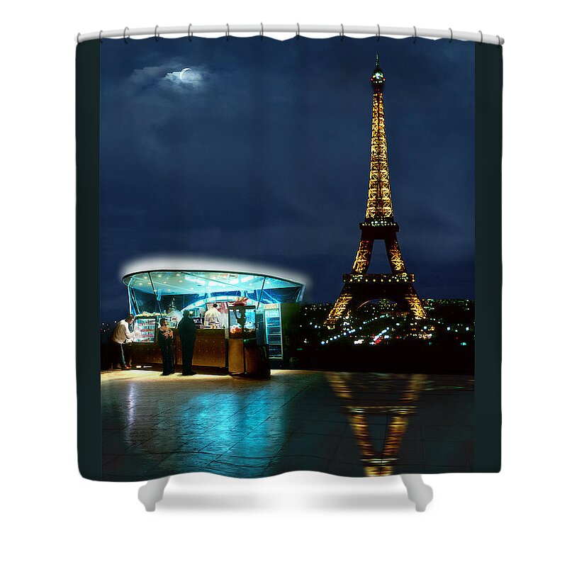 Paris Shower Curtain featuring the photograph Hot Dog in Paris by Mike McGlothlen