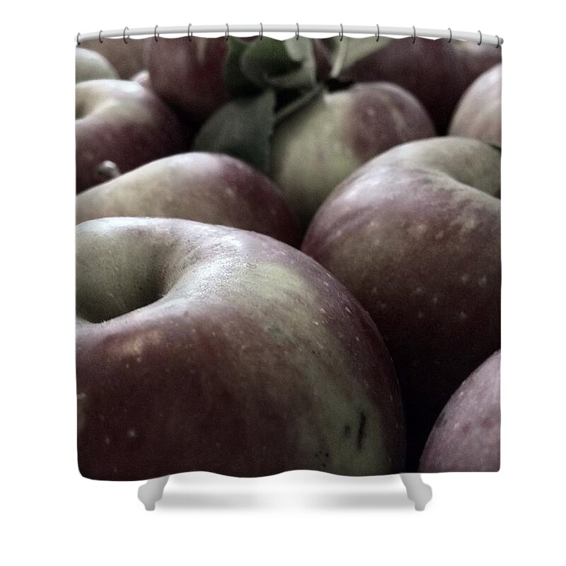 Apple Shower Curtain featuring the photograph How Do You Like Them Apples by Photographic Arts And Design Studio