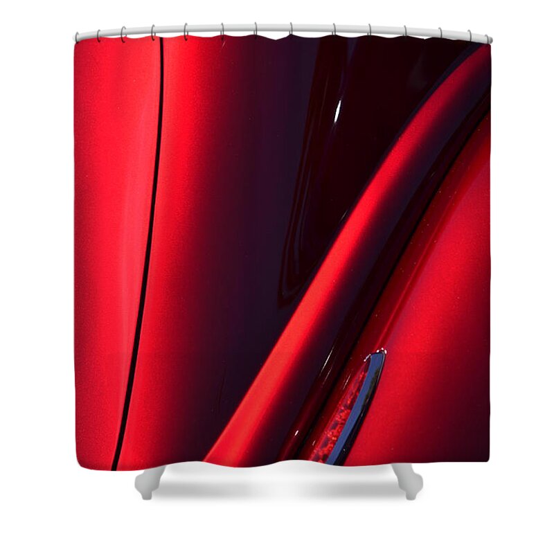 Red Shower Curtain featuring the photograph Hr149 by Dean Ferreira