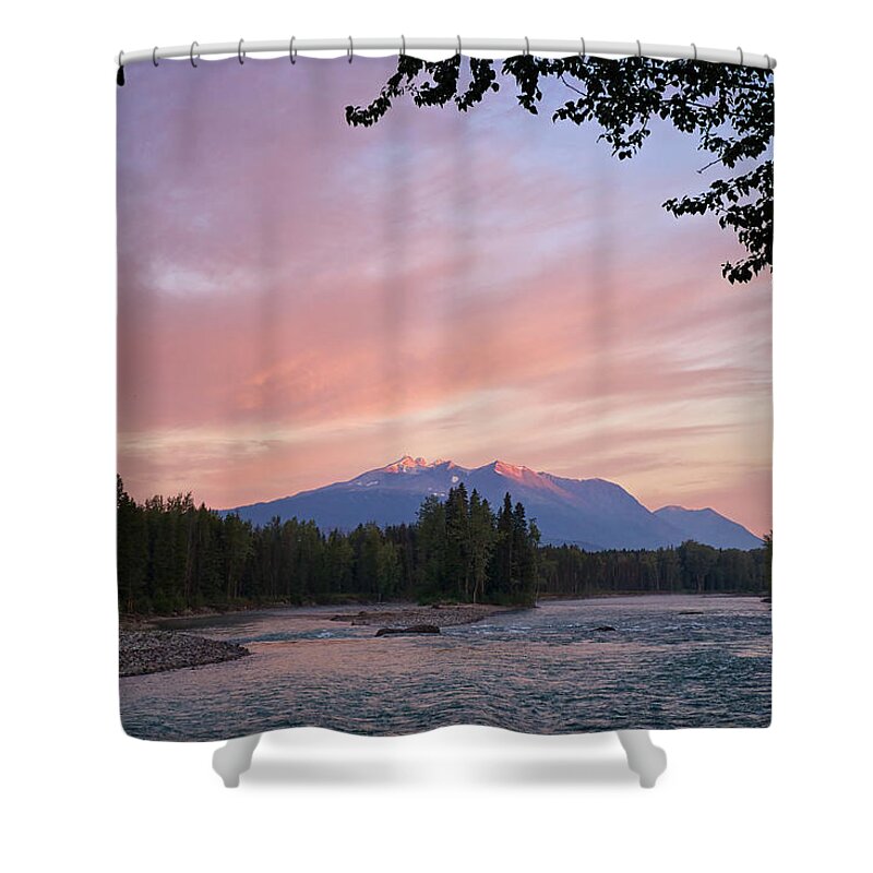 Bulkley River Shower Curtain featuring the photograph Hudson Bay Mountain British Columbia by Mary Lee Dereske