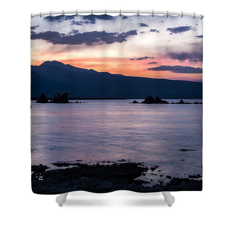 Lake Shower Curtain featuring the photograph Hues of Mono Lake by Cat Connor