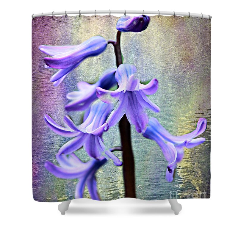 Hyacinth Shower Curtain featuring the photograph Hyacinth Flower by Judy Palkimas