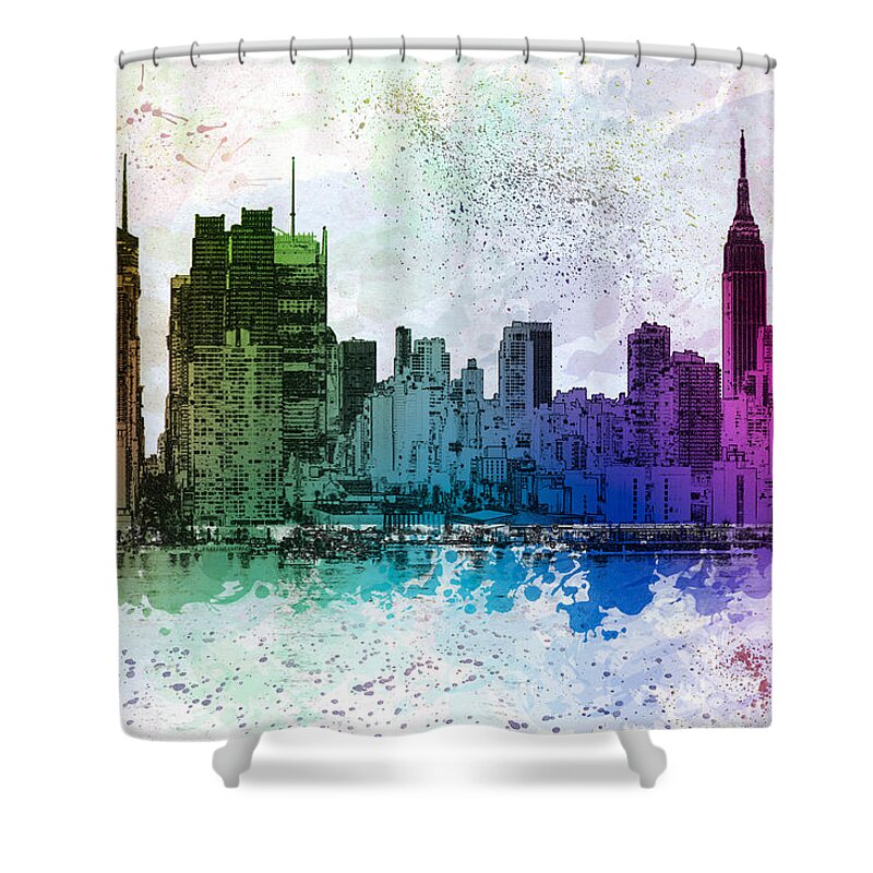 Big Apple Shower Curtain featuring the photograph I Love New York by Susan Candelario
