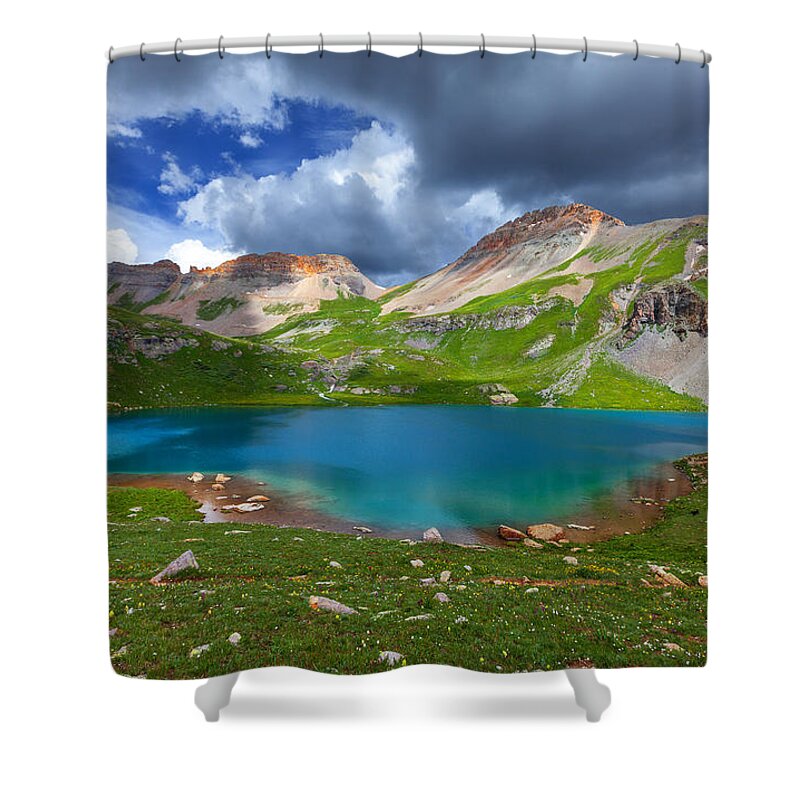 Ice Lake Shower Curtain featuring the photograph Ice Lake Afternoon by Darren White