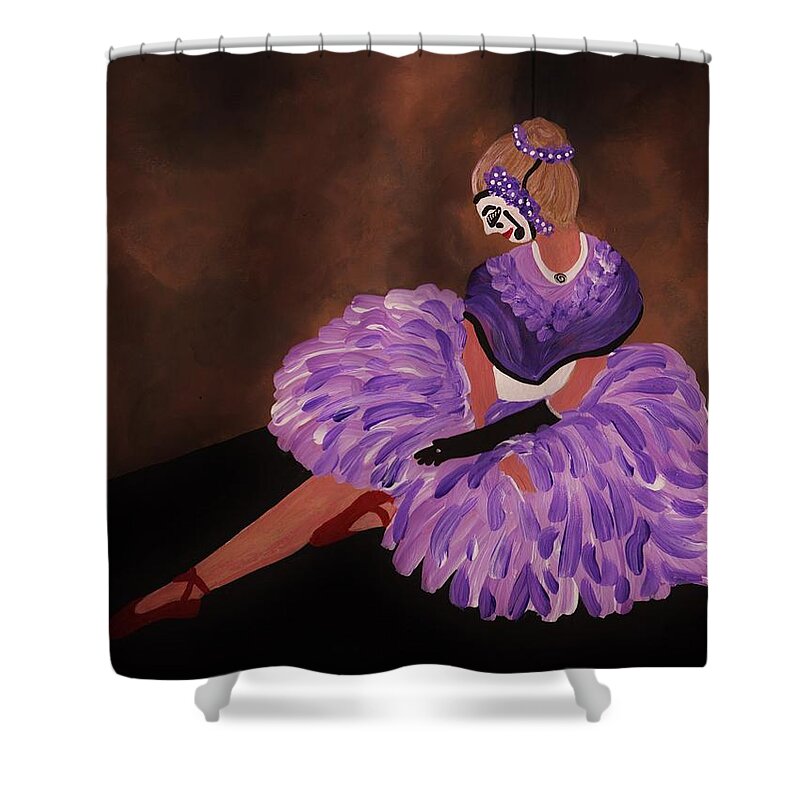 Identity Unknown Shower Curtain featuring the painting Identity Unknown by Barbara St Jean