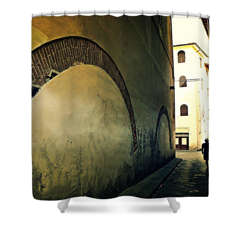 Il Muro Shower Curtain featuring the photograph Il Muro by Micki Findlay