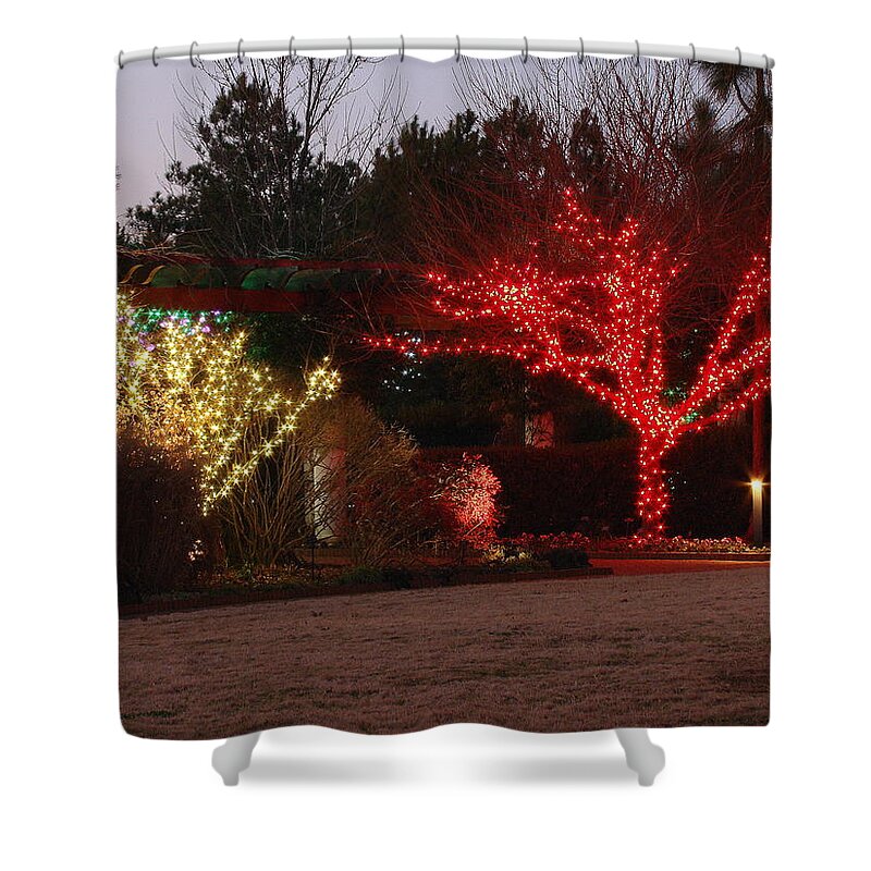 Fine Art Shower Curtain featuring the photograph Illumination at Dusk by Rodney Lee Williams