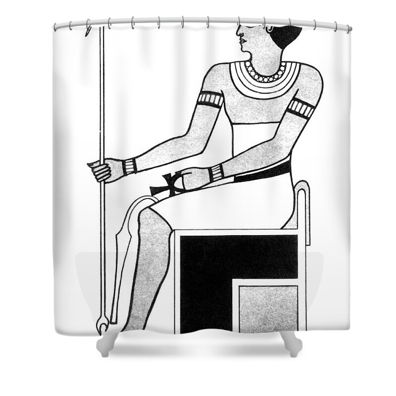 Archeology Shower Curtain featuring the photograph Imhotep, Egyptian Polymath by Science Source