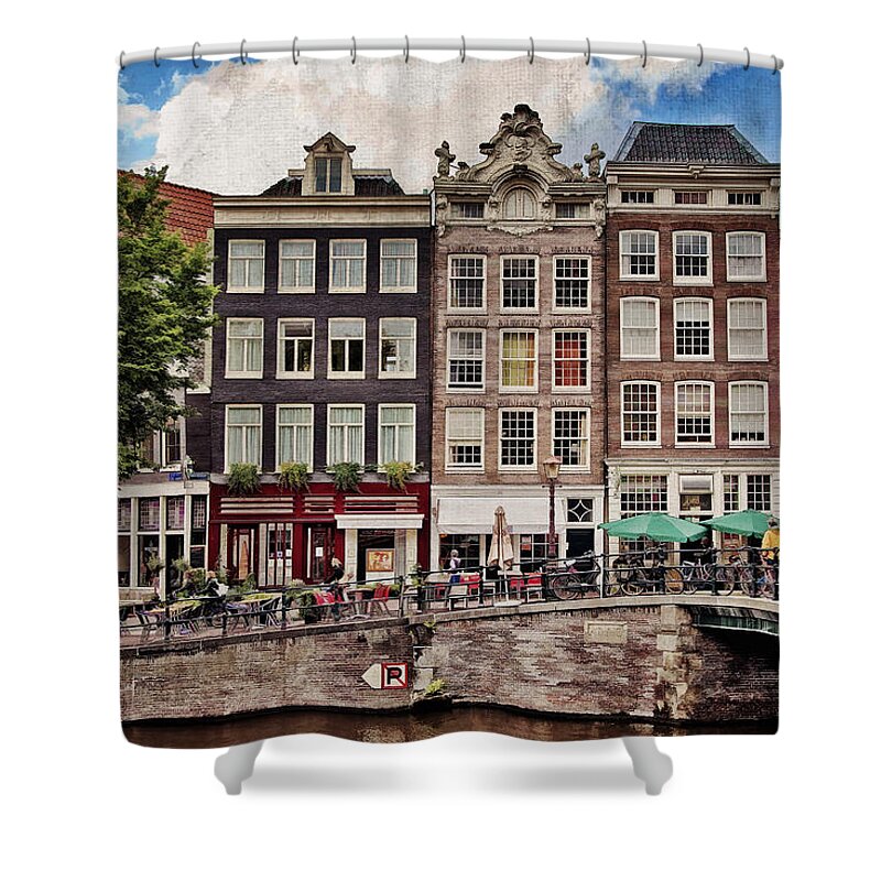 Amsterdam Shower Curtain featuring the photograph In Another Time and Place by Joan Carroll
