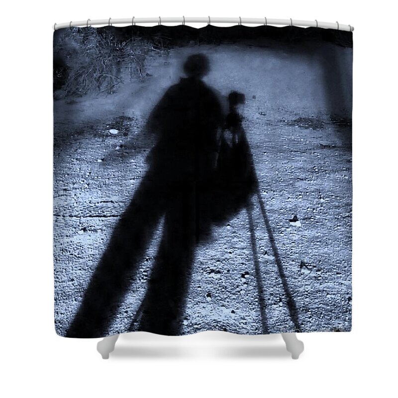 Self Portrait Shower Curtain featuring the photograph iN ThE GRooVE by Angela J Wright
