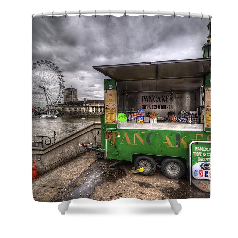  Yhun Suarez Shower Curtain featuring the photograph In The Mood For Pancakes by Yhun Suarez