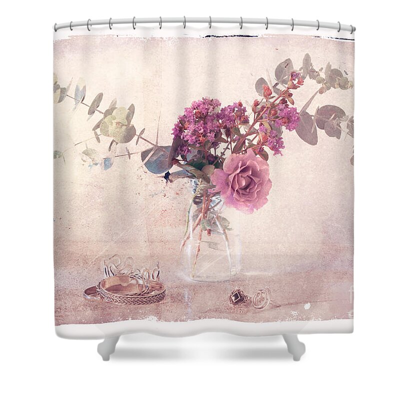 Flowers Shower Curtain featuring the photograph In the Pink by Linda Lees