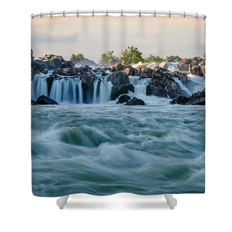 Virginia Shower Curtain featuring the photograph In the Rapids by Kristopher Schoenleber