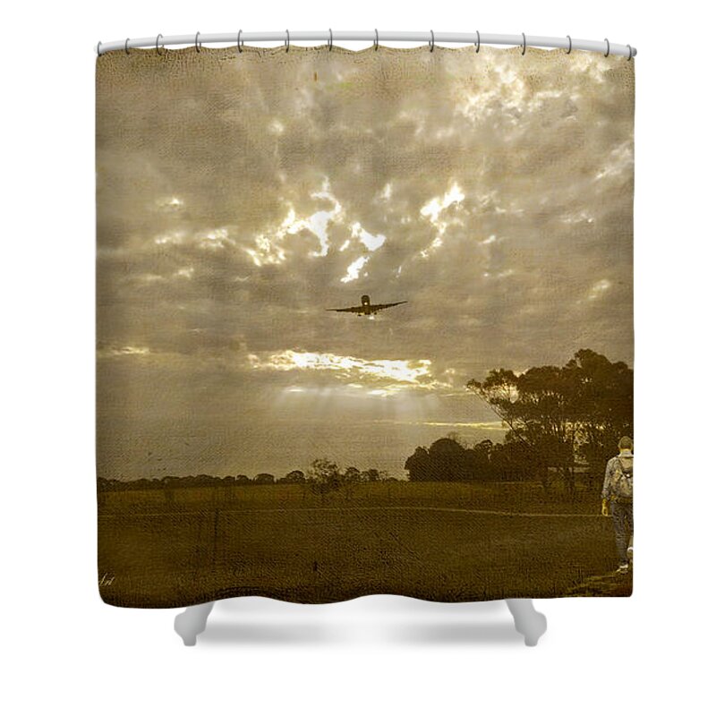 Photographic Art Shower Curtain featuring the digital art In volumes driven ... by Chris Armytage