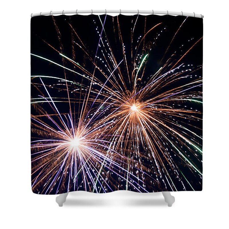 Fireworks Shower Curtain featuring the photograph Independence by Courtney Webster