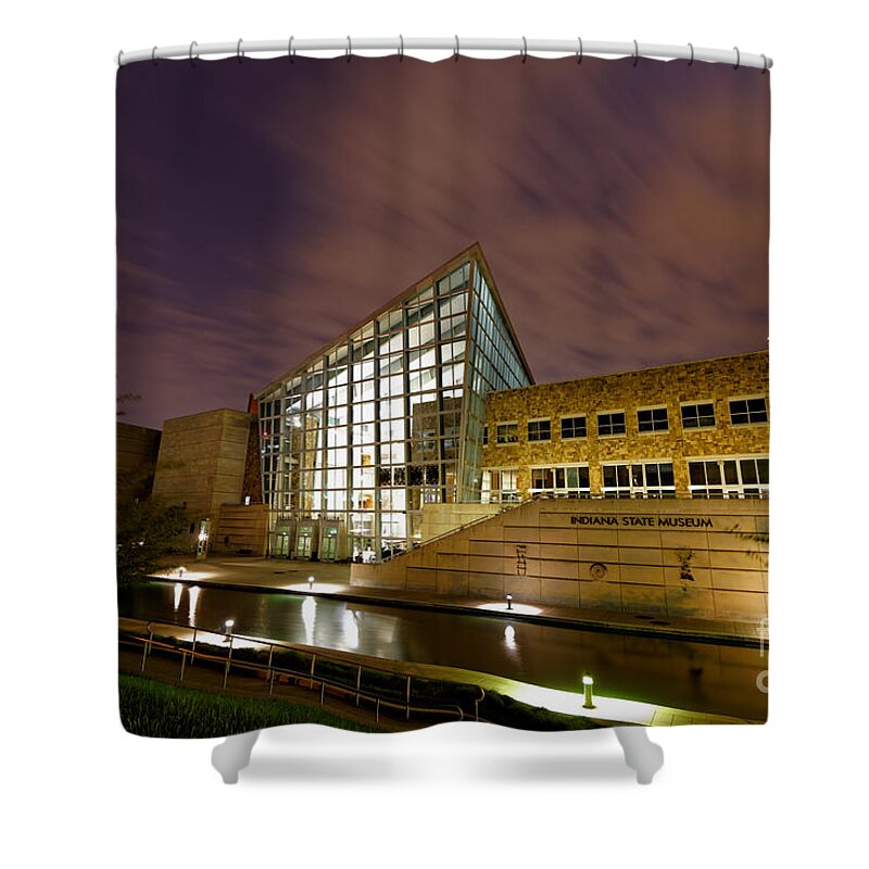 Indiana Shower Curtain featuring the photograph Indiana State Museum 5 by David Haskett II