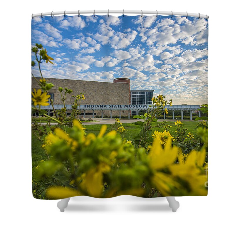 Indiana Shower Curtain featuring the photograph Indiana State Museum Bravo by David Haskett II