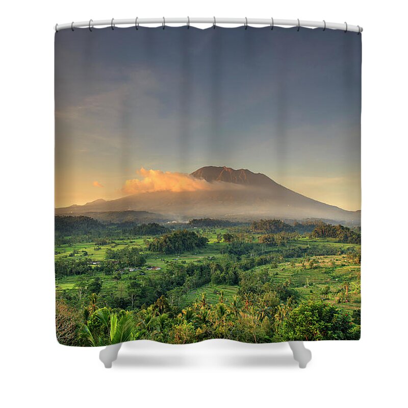 Scenics Shower Curtain featuring the photograph Indonesia, Bali, Forest And Gunung by Michele Falzone