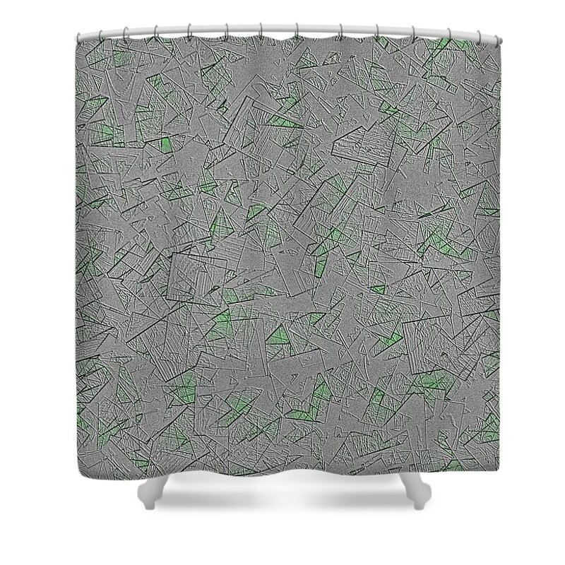 Stochastic Shower Curtain featuring the digital art Instone by Jeff Iverson