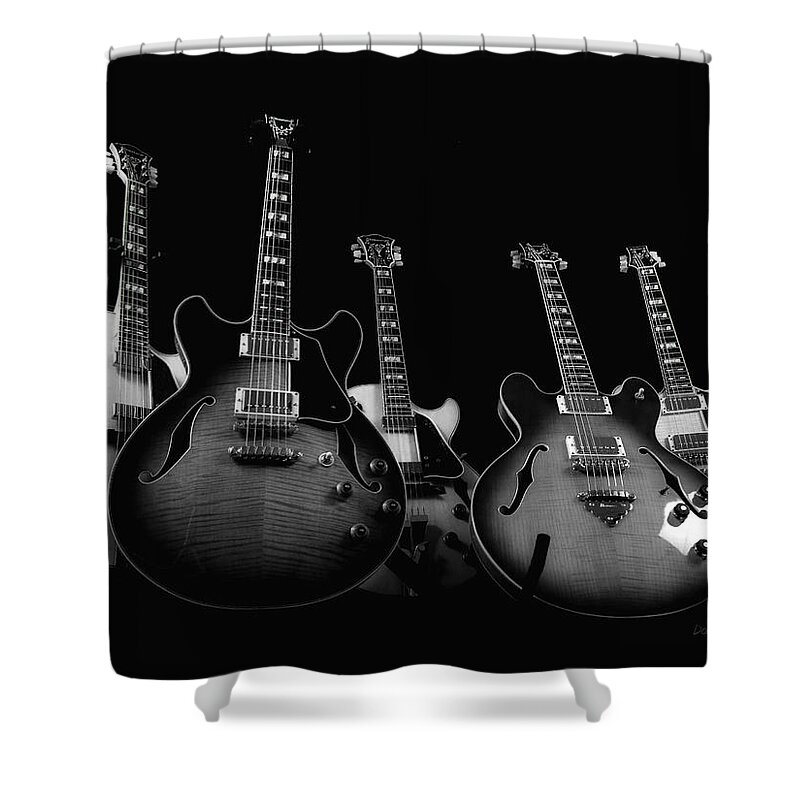 Guitar Shower Curtain featuring the photograph Instrumental Change by Donna Blackhall