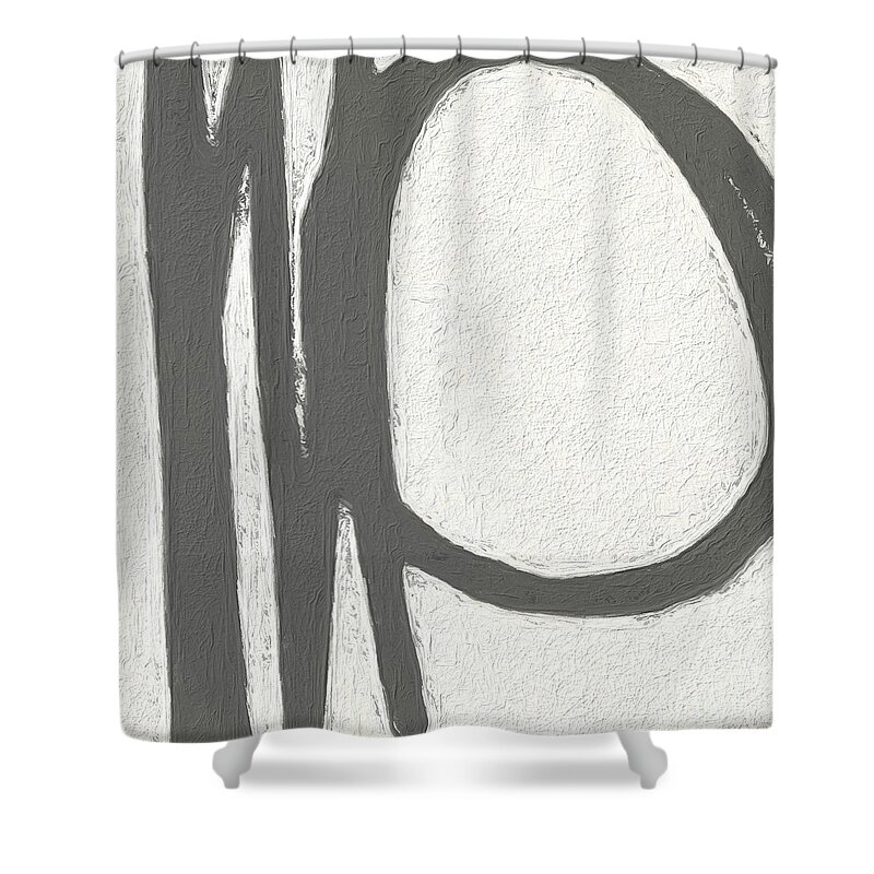 Abstract Shower Curtain featuring the painting Intersection by Linda Woods