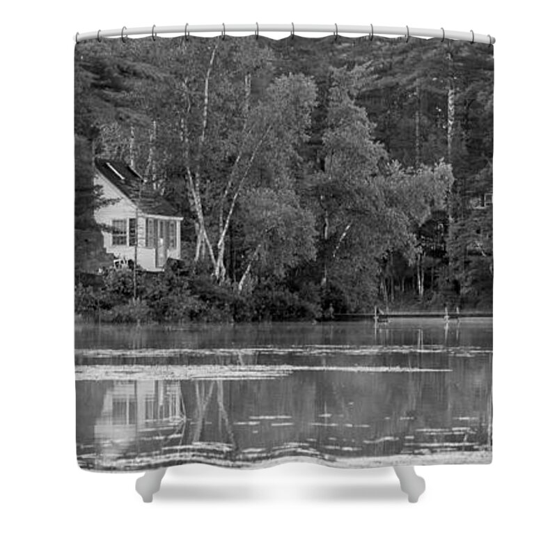 Maine Shower Curtain featuring the photograph Island Cabin - Maine by Steven Ralser