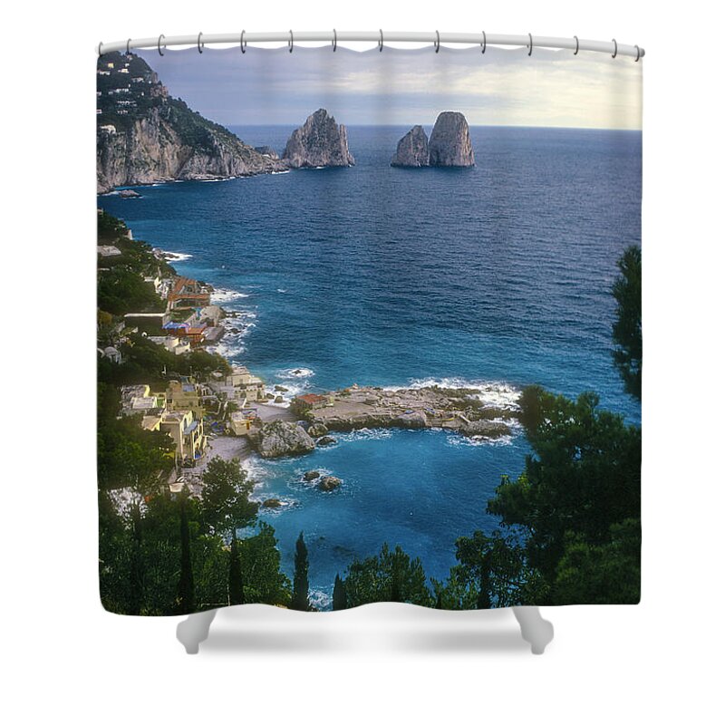  Isle Of Capri Shower Curtain featuring the photograph Isle of Capri by Bob Phillips