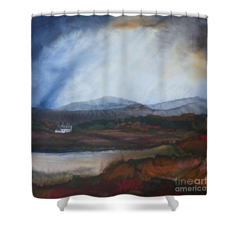 Isle Of Skye Shower Curtain featuring the painting Isle of Skye Scotland by Hazel Millington