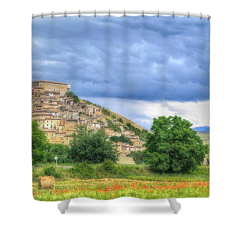 Italy Shower Curtain featuring the photograph Italian Town by Will Wagner