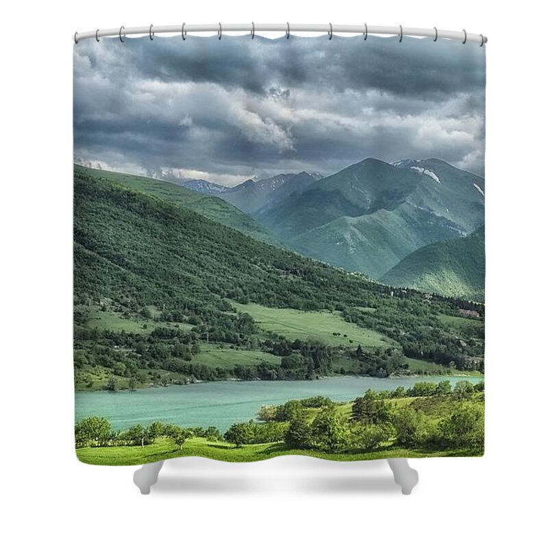 Tranquility Shower Curtain featuring the photograph Italy Landscape by Foto Polimanti Fabio