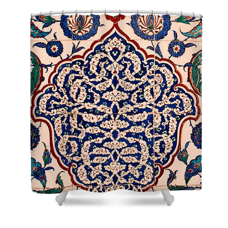 Iznik Shower Curtain featuring the photograph Iznik 04 by Rick Piper Photography