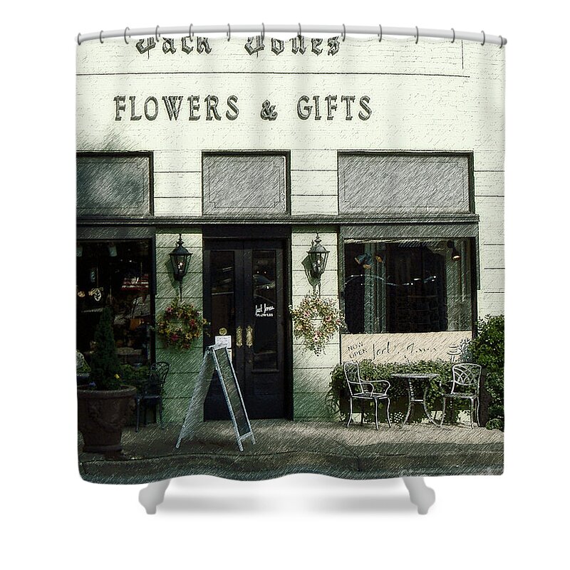 Historic Building Shower Curtain featuring the photograph Jack Jones by Lee Owenby
