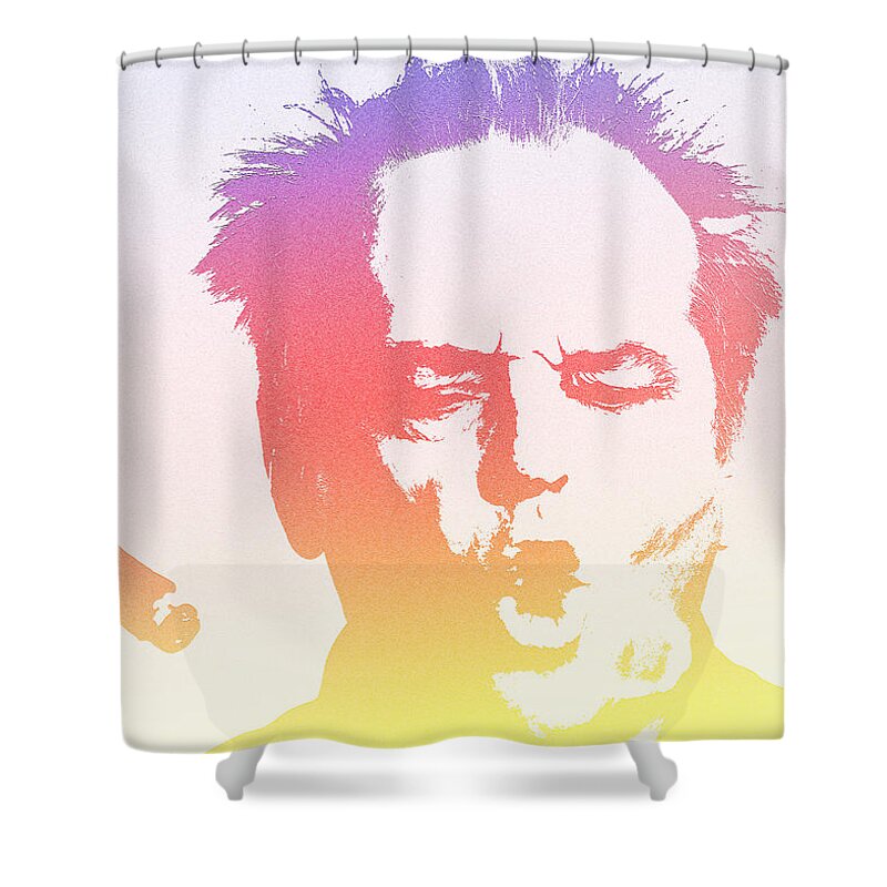 Jack Nicholson Shower Curtain featuring the photograph Jack Nicholson - 2 by Chris Smith