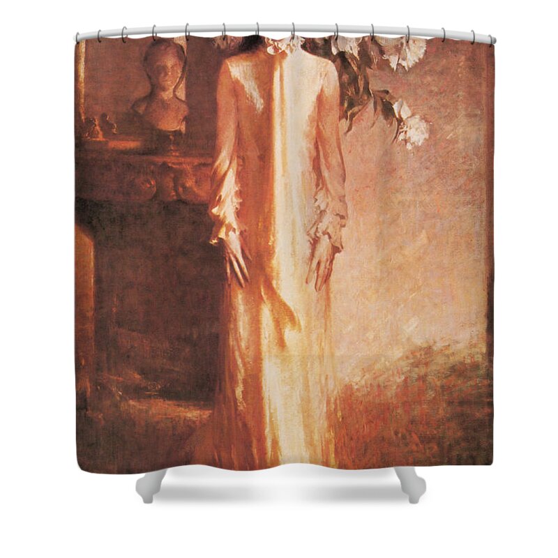 Government Shower Curtain featuring the painting Jacqueline Kennedy, First Lady by Science Source