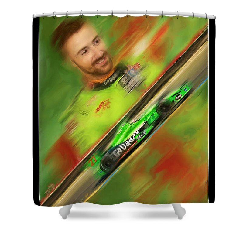 James Hinchcliffe Shower Curtain featuring the photograph James Hinchcliffe by Blake Richards