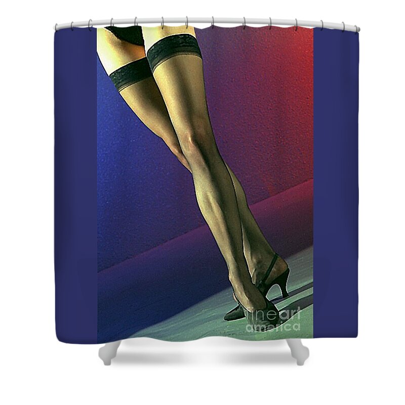 Model Shower Curtain featuring the photograph Jane Legs 1-1 by Gary Gingrich Galleries