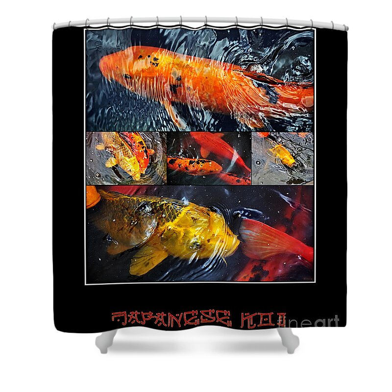 Photography Shower Curtain featuring the photograph Japanese Koi by Kaye Menner