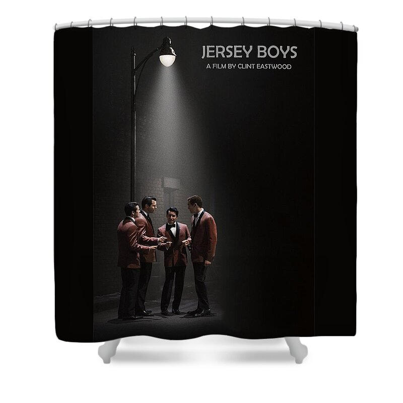 Jersey Boys Shower Curtain featuring the photograph Jersey Boys by Clint Eastwood by Movie Poster Prints
