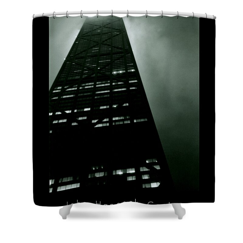 Geometric Shower Curtain featuring the photograph John Hancock Center by Michelle Calkins