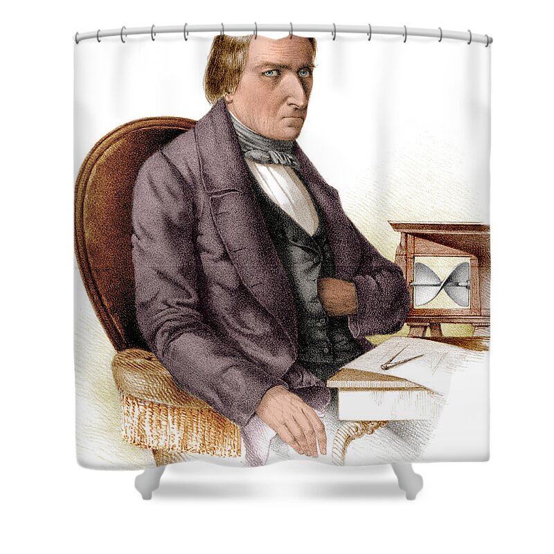 History Shower Curtain featuring the photograph Josef Ressel, Austrian-czech Inventor by Science Source