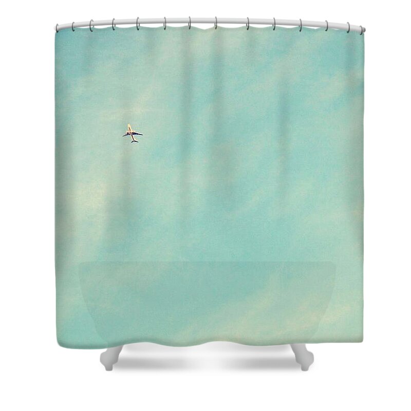 Mid-air Shower Curtain featuring the photograph Journey by I Have Taken, Mainly Japanese Landscape.